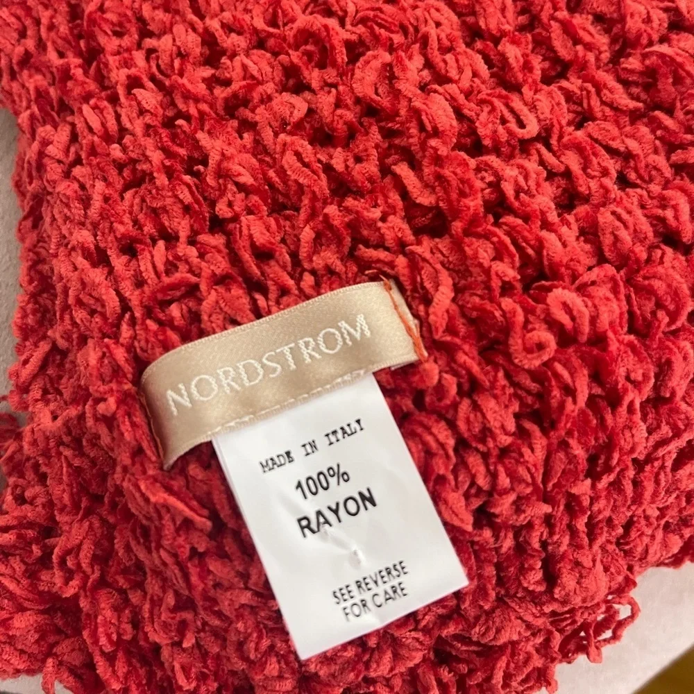Orange‎ Nordstrom Scarf with fringe ends